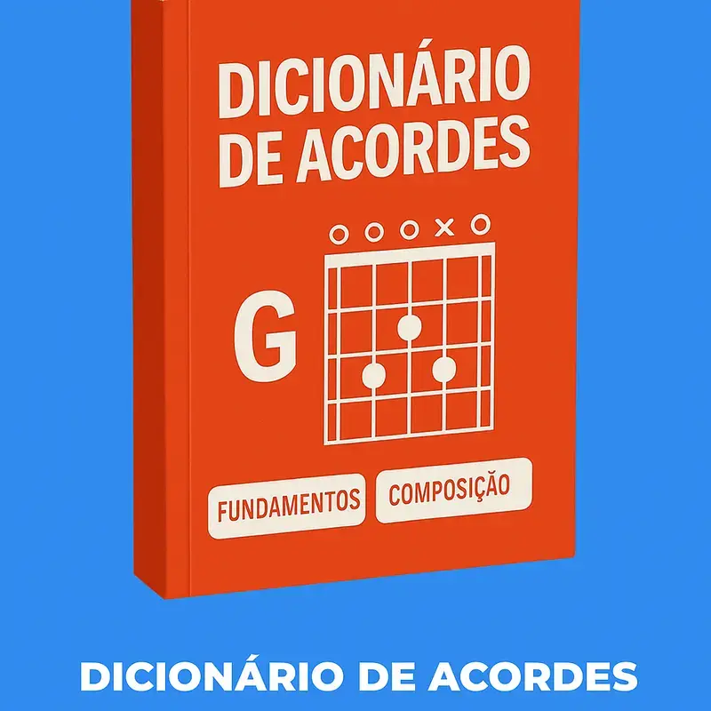 An open book showing various guitar chords.